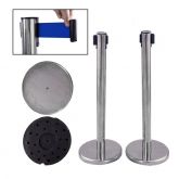 Cột chắn inox trắng