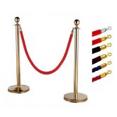 Cột chắn inox dây nhung trùng