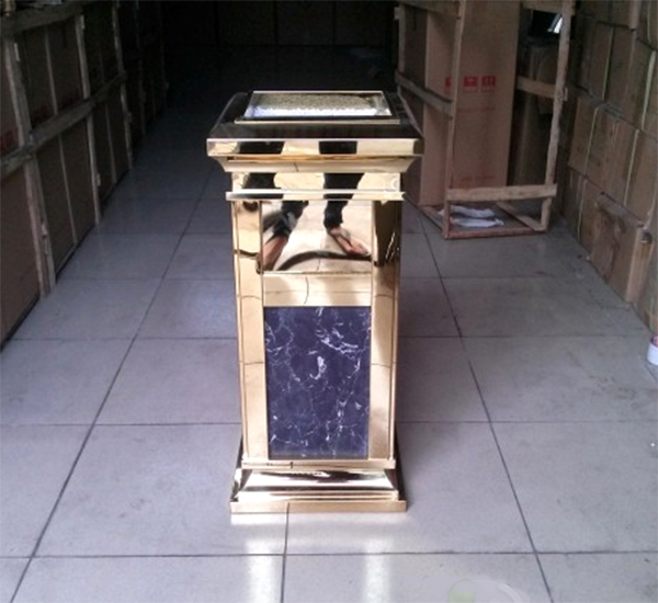 Thùng rác đá hoa cương A15