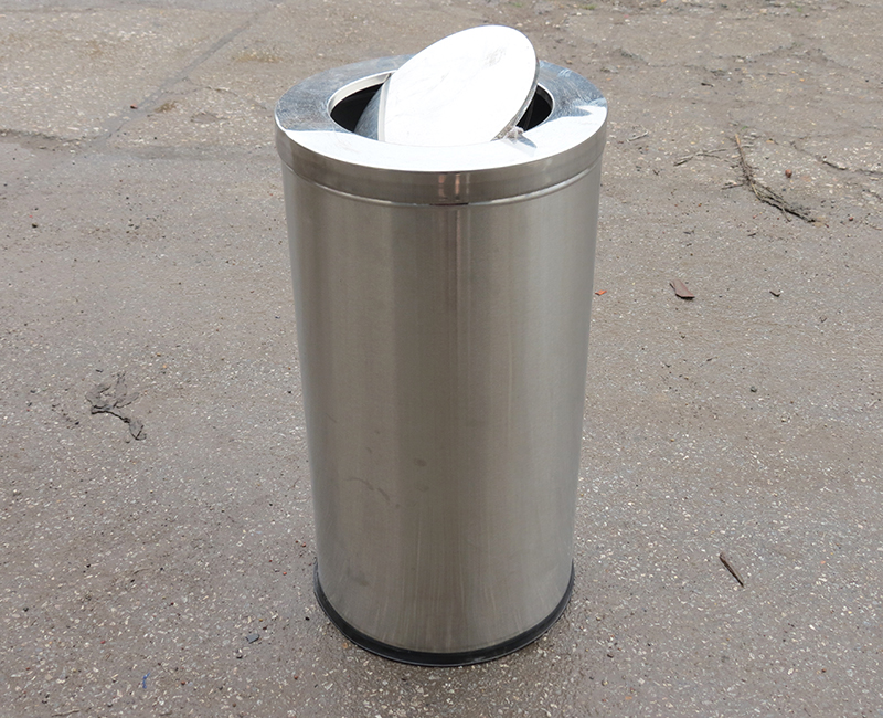 Thùng rác inox tròn