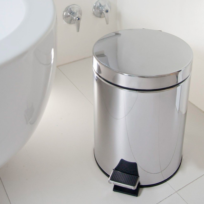Thùng rác inox đạp chân 12L Thùng rác inox đạp chân 12L