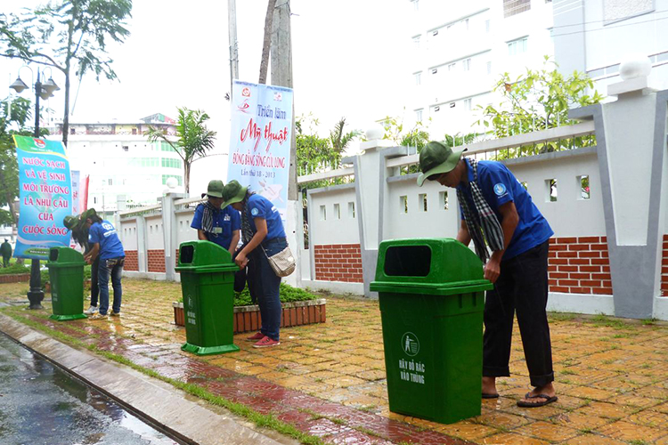 Bán thùng đựng rác giá rẻ tại Bắc Giang