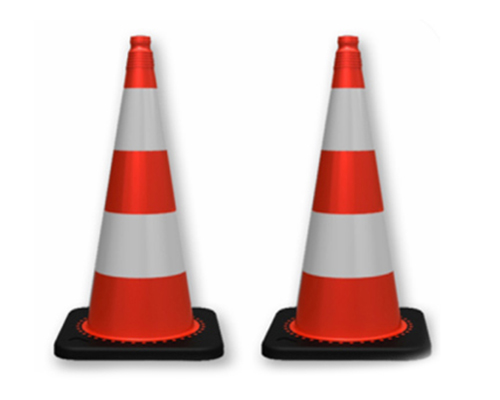 Cọc tiêu giao thông đế đen giá rẻ