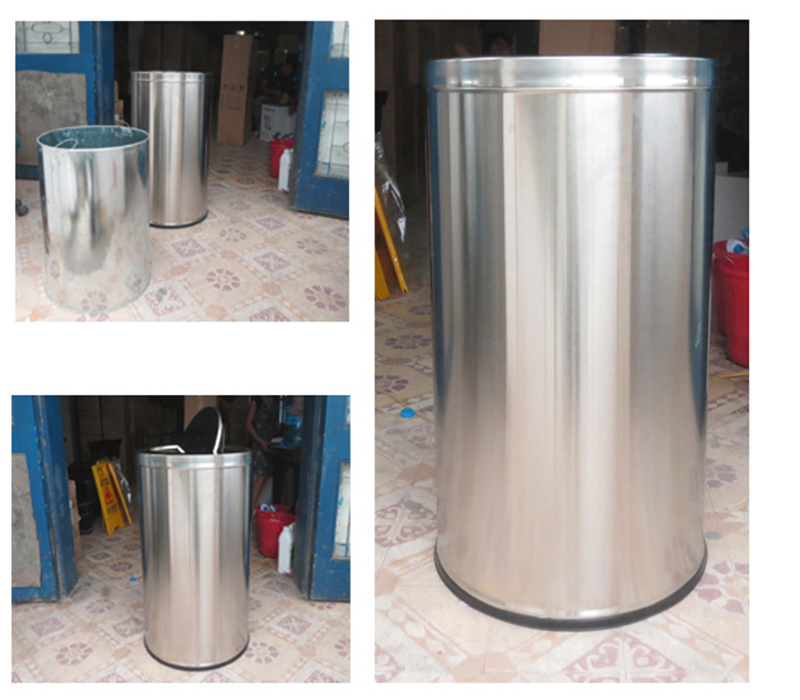 Thùng rác cỡ lớn inox Thùng rác cỡ lớn inox