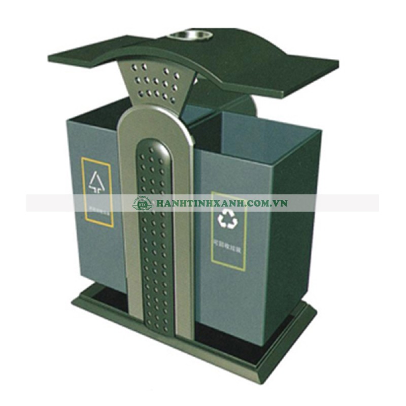 Thùng rác công cộng bằng sắt
