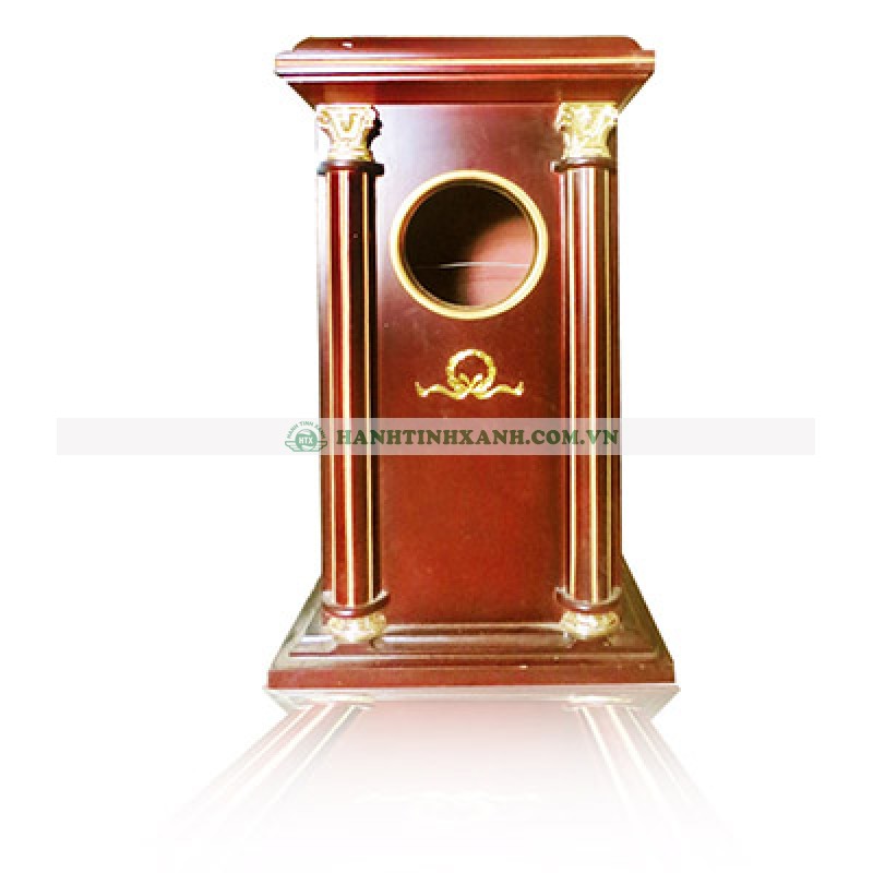 thùng rác gỗ có gạt tàn thuốc lá thùng rác gỗ có gạt tàn thuốc lá
