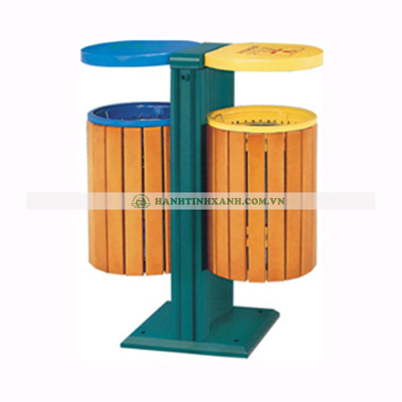 Thùng rác gỗ ngoài trời PG DB070
