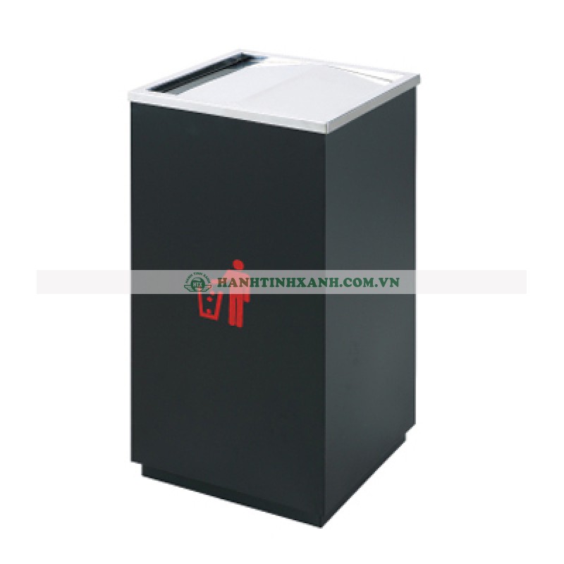 Thùng rác vuông bằng inox Thùng rác vuông bằng inox