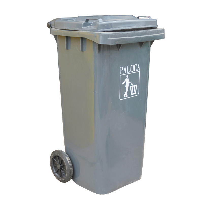 Thùng rác nhựa 120 lít màu ghi