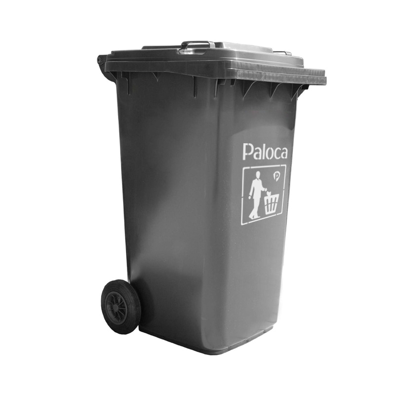 Thùng rác nhựa màu ghi xám 240L