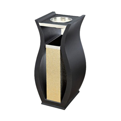 Thùng rác thép phun sơn có gạt tàn