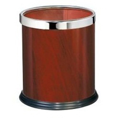 thùng rác tròn văn phòng giả gỗ