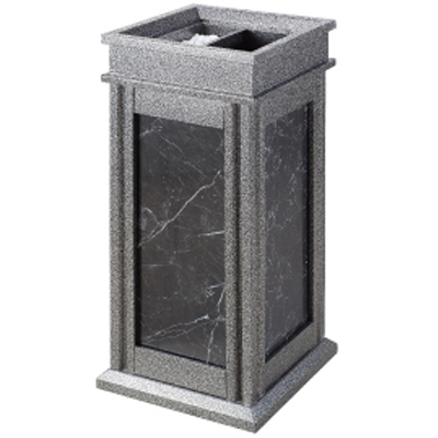 Thùng rác đá hoa cương có gạt tàn thuốc lá