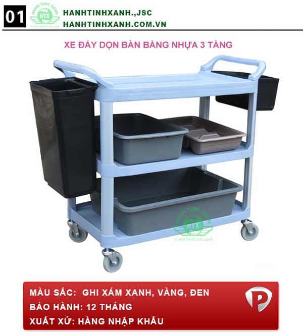 xe đẩy thức ăn 3 tầng bằng nhựa xe đẩy thức ăn 3 tầng bằng nhựa