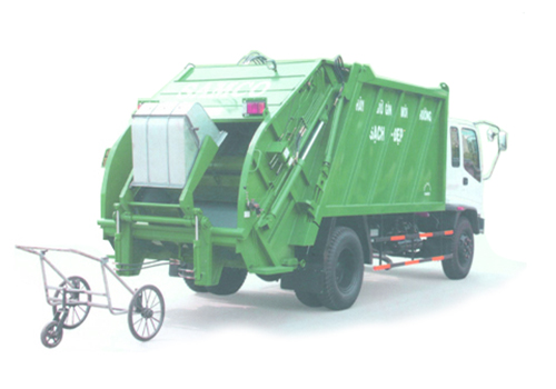 xe gom rác đẩy tay 500 lít