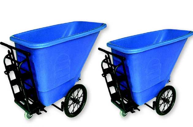 Xe thu gom rác đẩy tay 3 bánh