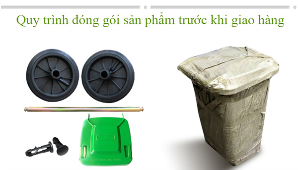 giá thùng rác 240 lít