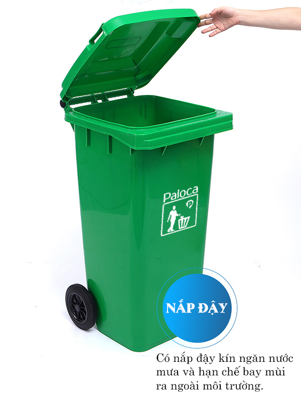 giá thùng rác công cộng 120l