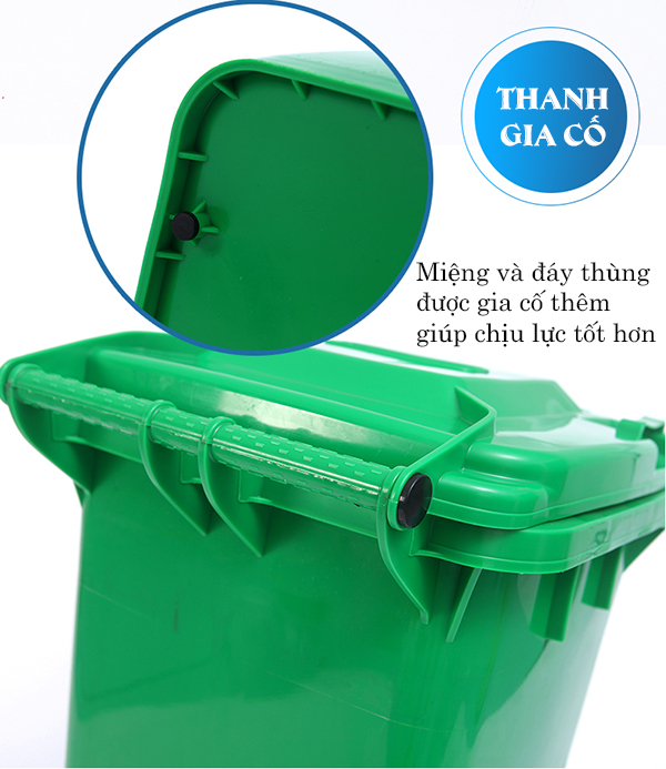 thùng rác công cộng 120 lít giá