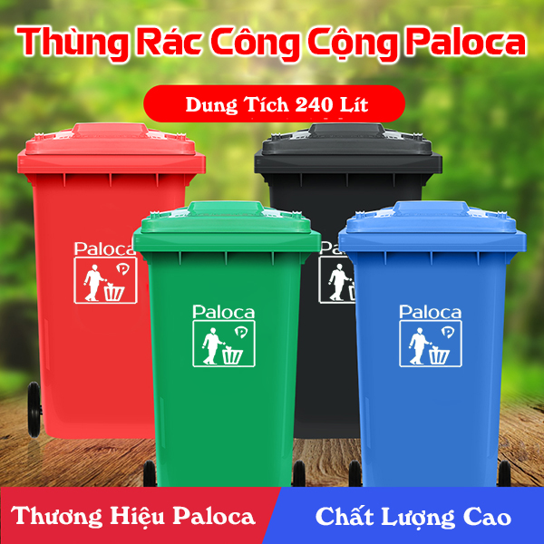 thùng rác công cộng 240 lít