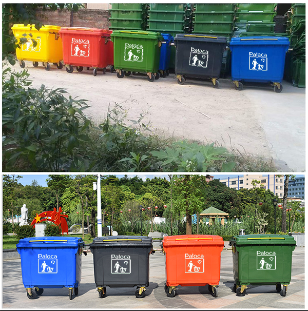 thùng rác công cộng 660 lít
