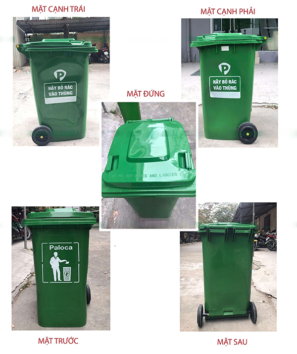 thùng rác công nghiệp 240 lít