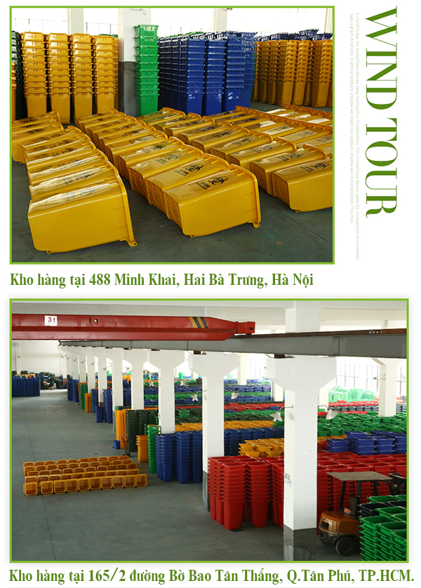 bán thùng rác 120 lít