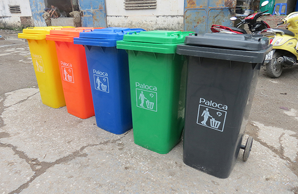 thùng rác 120 lít giá rẻ