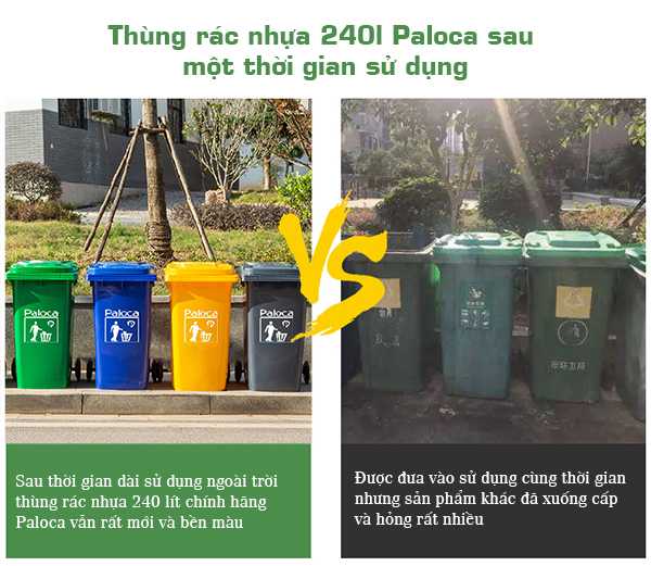 Thùng rác nhựa 240l