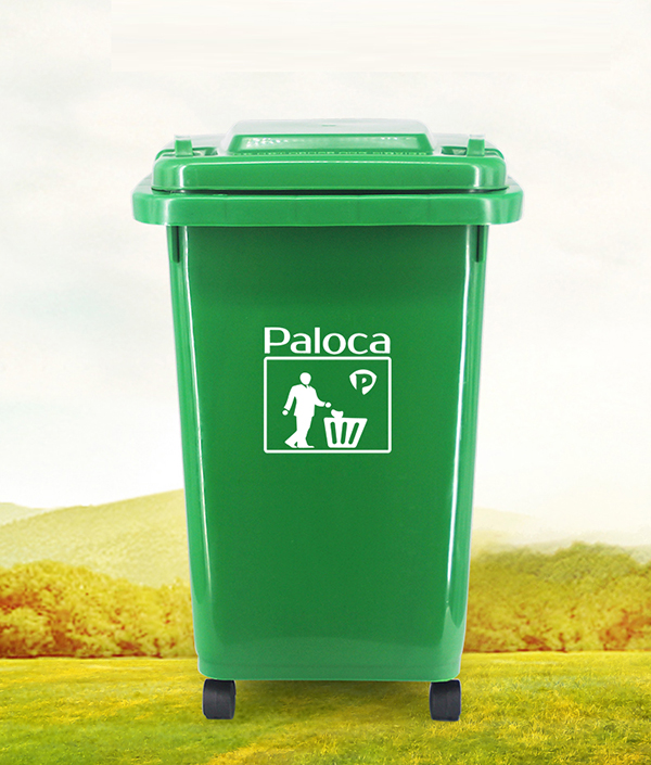 Thùng rác nhựa HDPE 60 lít chính hãng Paloca