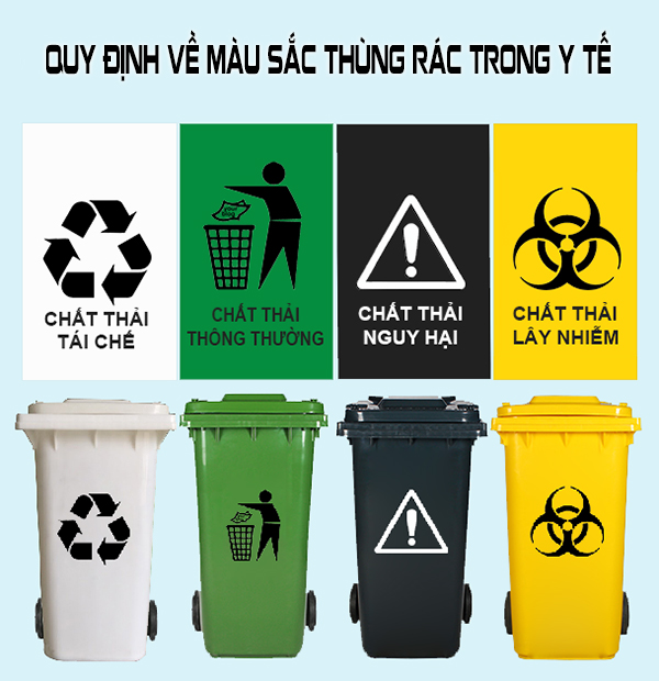 Thùng rác y tế 120l thương hiệu Paloca