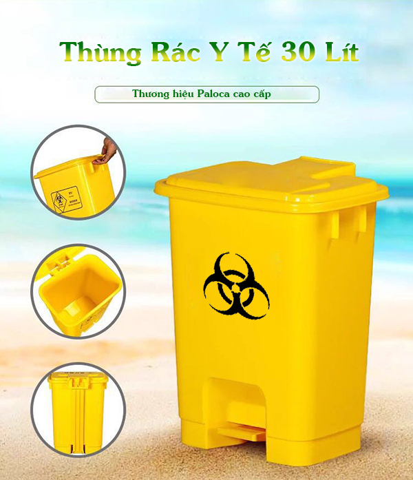 Thùng rác y tế 30 lít