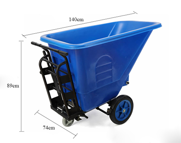 Kích thước xe thu gom rác các loại thương hiệu Paloca