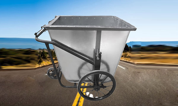 Xe thu gom rác 400 lít bằng tôn