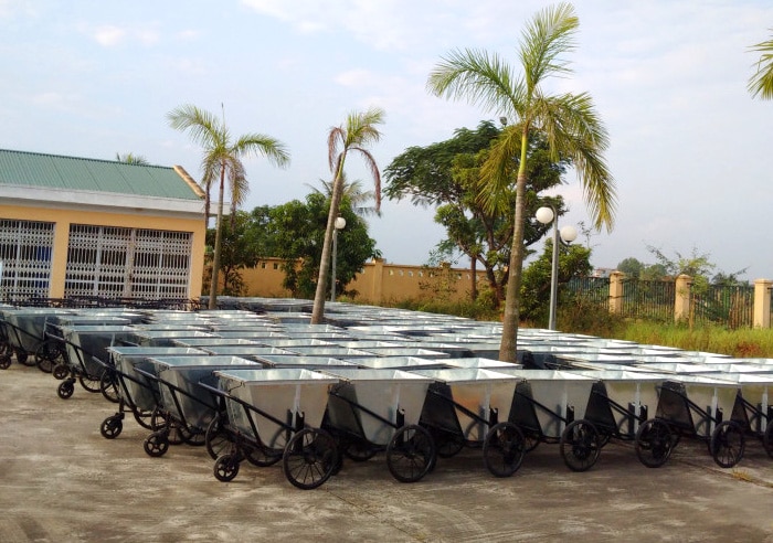 báo giá xe gom rác 400 lít