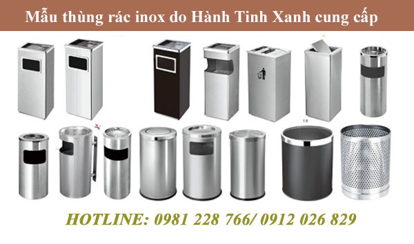Hành Tinh Xanh cung cấp mọi loại thùng rác inox