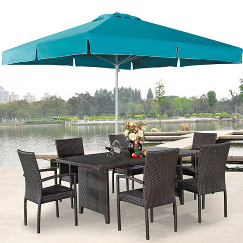 Ô chính tâm vuông kết hợp bộ bàn ghế mây nhựa cực đẹp