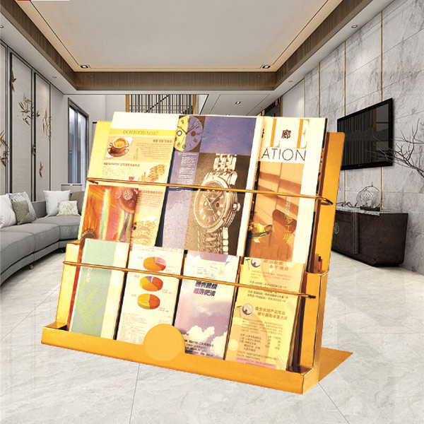 Mẫu giá kệ để sách báo inox tiện dụng