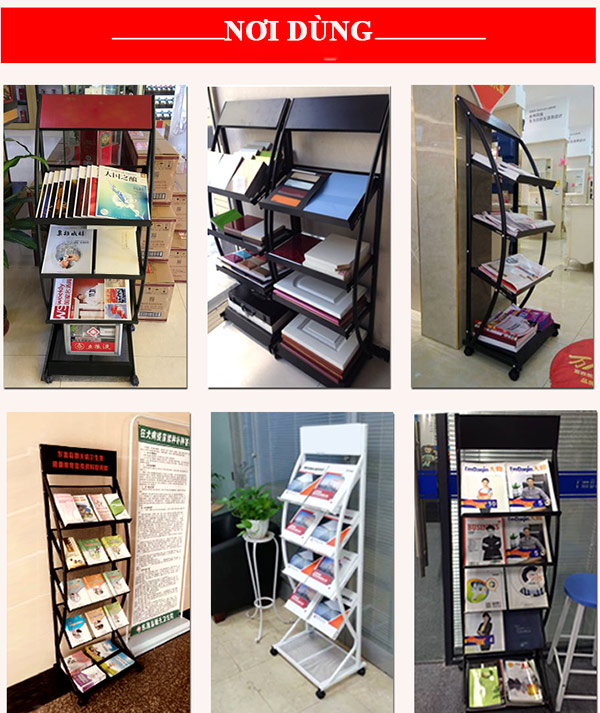 Giá kệ được sử dụng ở nhiều không gian