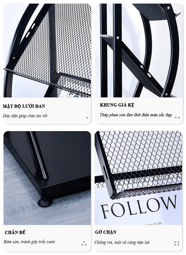 Đặc điểm các bộ phận cấu thành