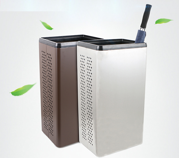 Thùng đựng dù với 2 màu bạc và nâu