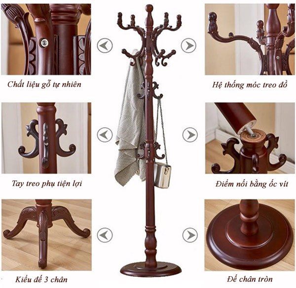 Mẫu cây treo đồ tân cổ điển đẹp