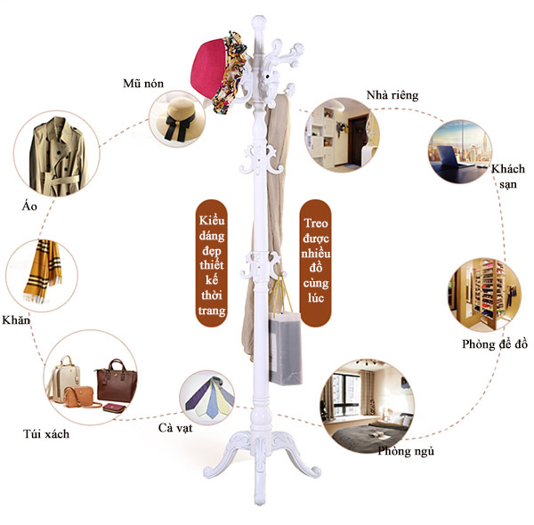 Bạn có thể treo các đồ tư trang lên