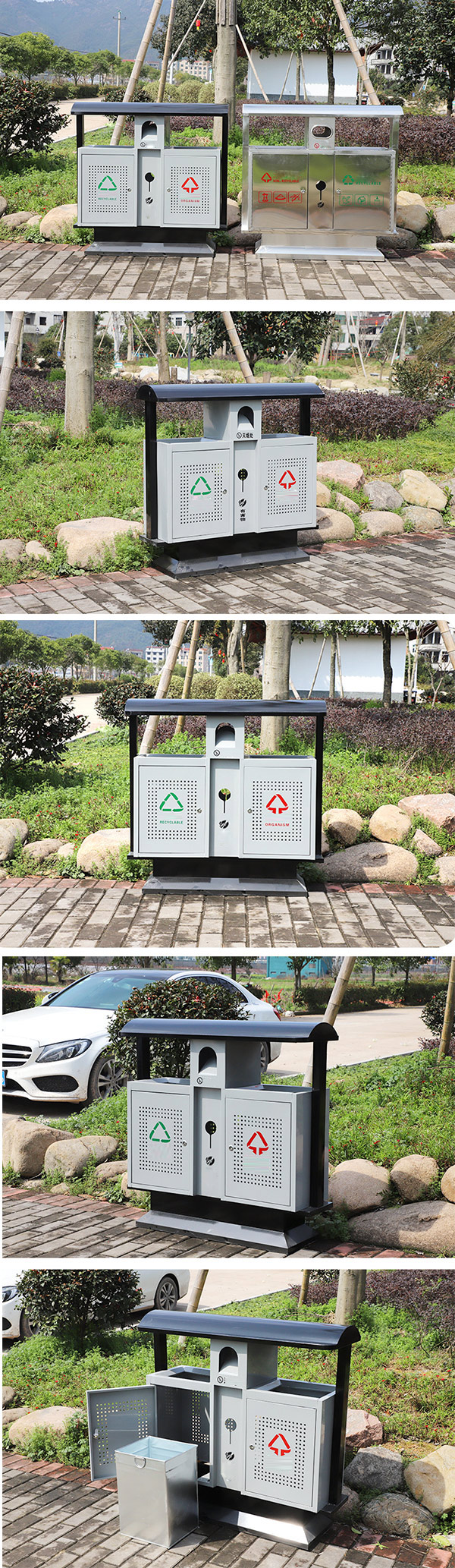 Mẫu thùng rác phù hợp trong nhiều địa điểm công cộng