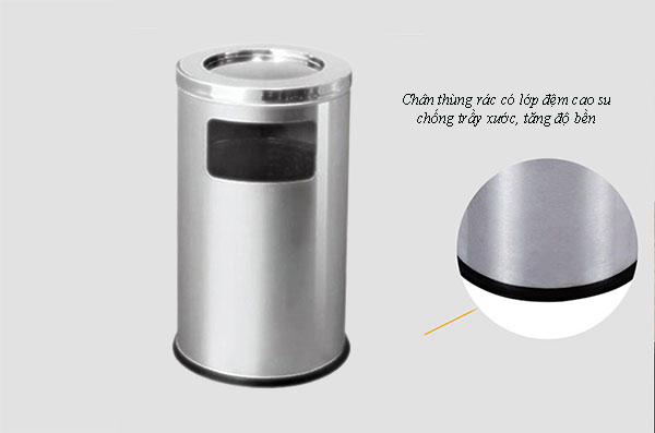 Chân đế thùng rác lót đế cao su