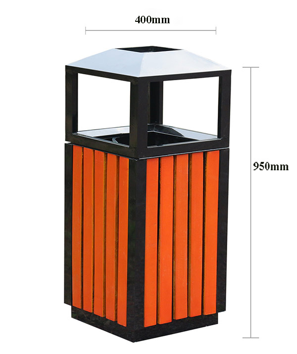 Kích thước thùng rác giả gỗ bạn nên quan tâm
