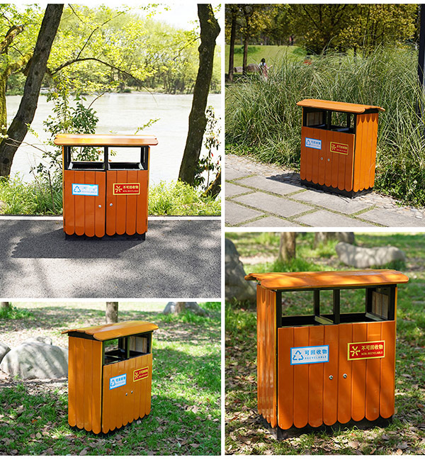 Mẫu thùng rác làm sạch cảnh quan xung quanh