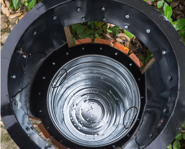 Hình ảnh thật lòng thùng rác công viên