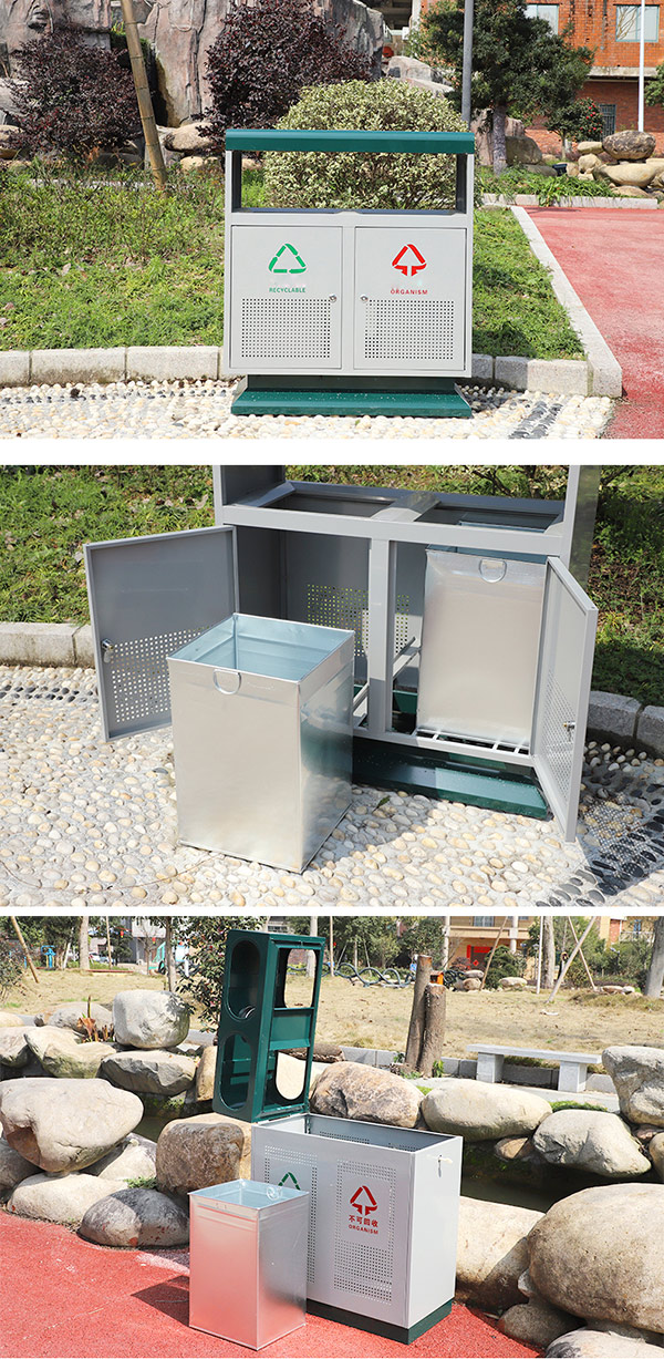 Hướng dẫn cách đóng mở thùng rác 2 ngăn