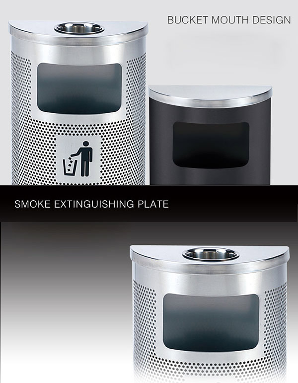 Inox 201 trắng dập lỗ được dùng để chế tạo thùng rác